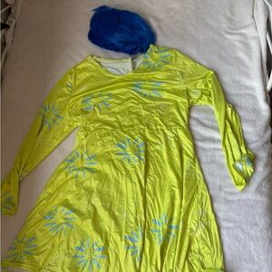 Inside out Joy costume with wig